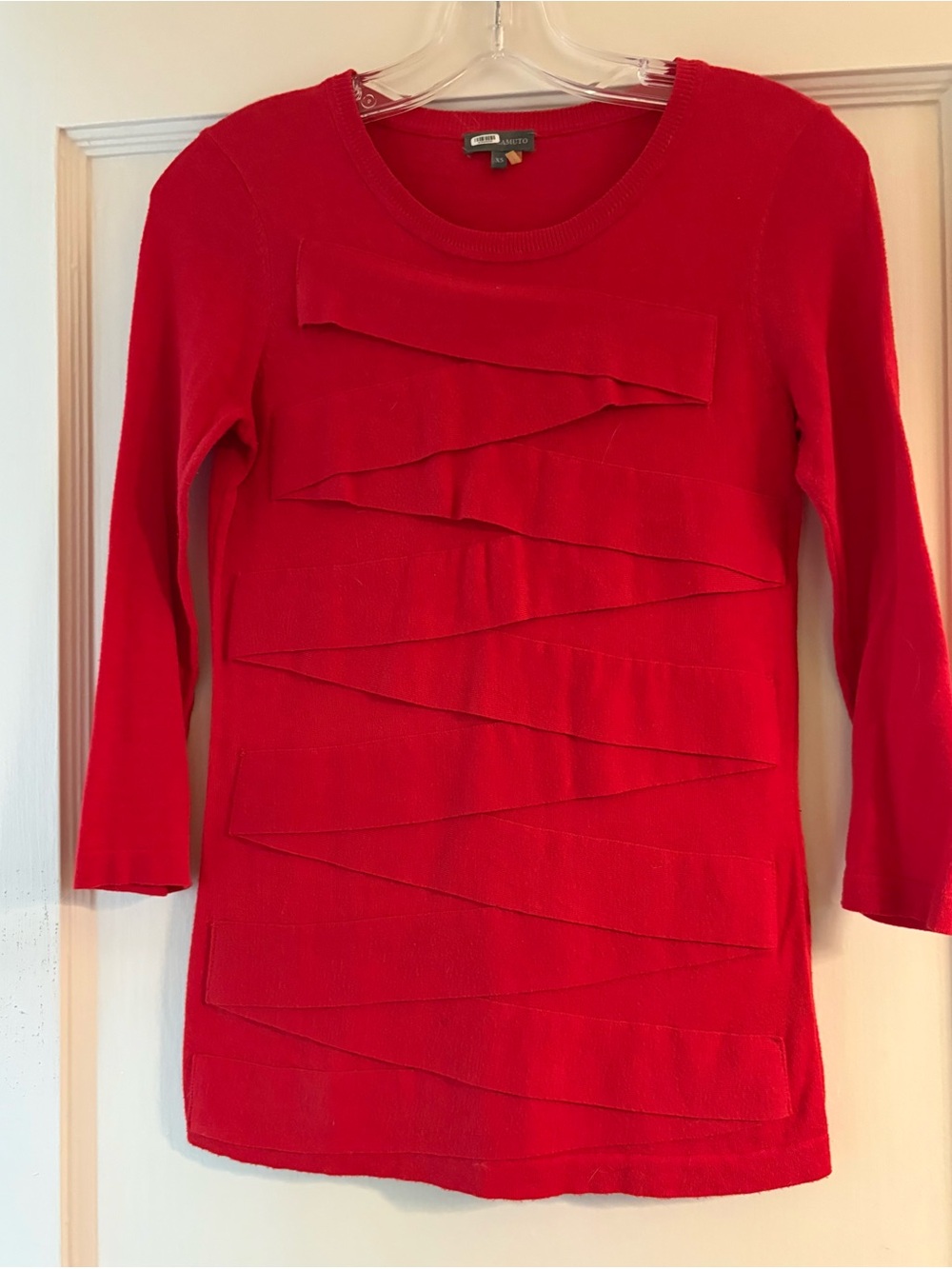 Vince Camuto 3/4 Sleeve Crisscross Sweater